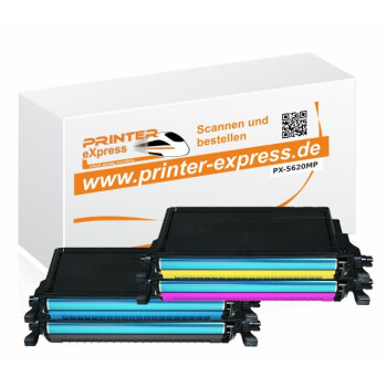 Toner 4er Set alternativ zu Samsung CLP-620, CLP620...