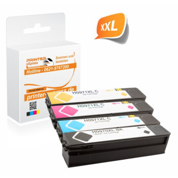 Printer-Express 4er Set Druckerpatronen ersetzt HP 970XL,...