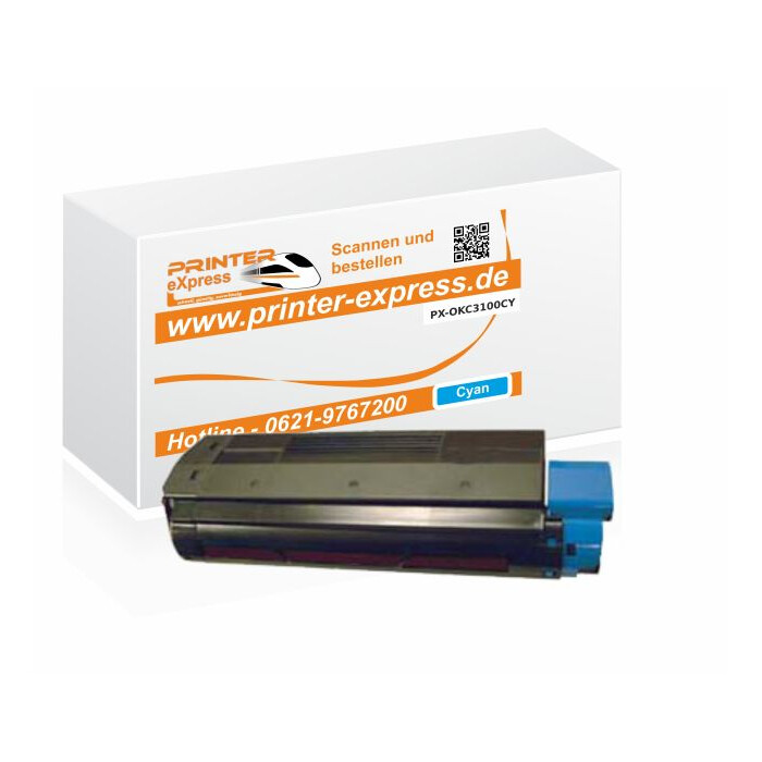 Toner ersetzt Oki C3100, C3200, C5100 XL für Oki Drucker cyan