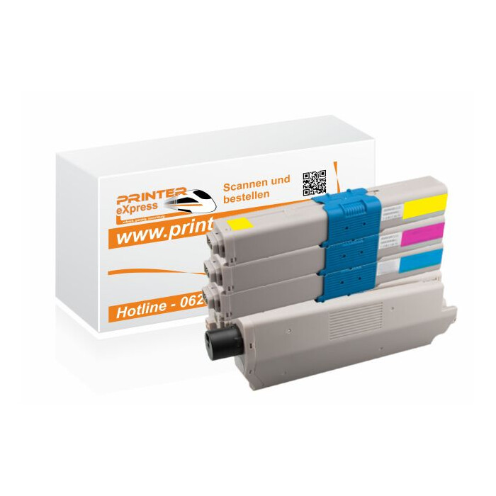 Toner 4er Set alternativ zu Oki C301, C321 Drucker