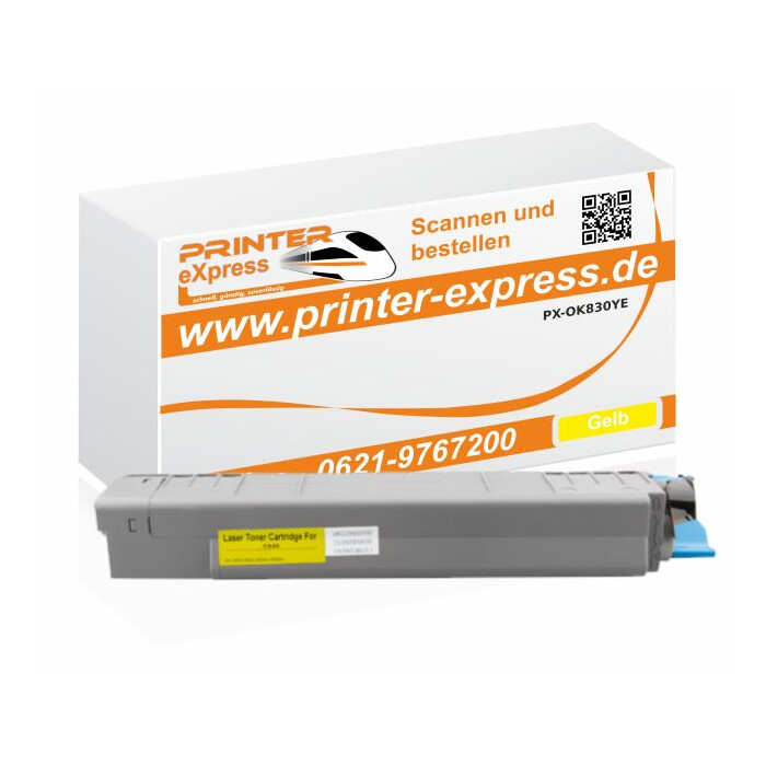 Toner ersetzt Oki 44059105, C810, C830 XL für Oki Drucker gelb