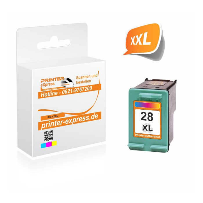 Printer-Express Druckerpatrone ersetzt HP 28XL, 28, C8728AE color XXL