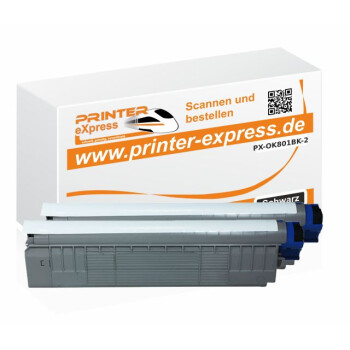 Toner 2er Set ersetzt Oki 44643004, C801, C801 XL...