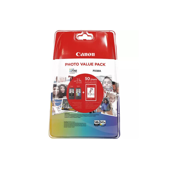Canon Value Pack 2er Set PG-540L, CL-541XL mit 50 Blatt Fotopapier
