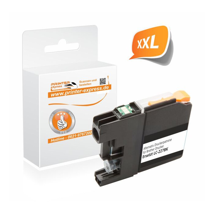 Printer-Express Druckerpatrone ersetzt Brother LC-223BK schwarz mit Chip