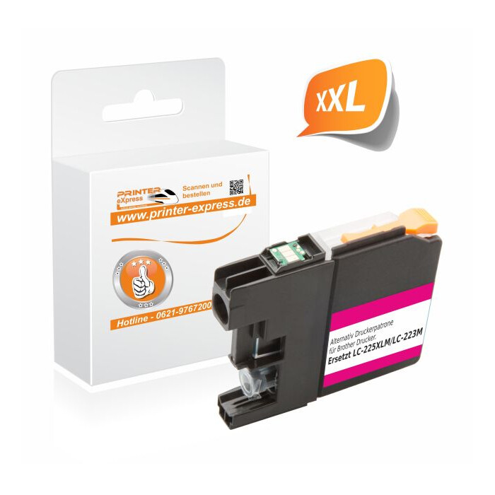 Printer-Express Druckerpatrone ersetzt Brother LC-223M magenta mit Chip