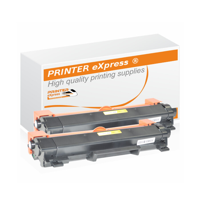 2er Set alternativ Brother Toner TN-2420 Schwarz mit Chip