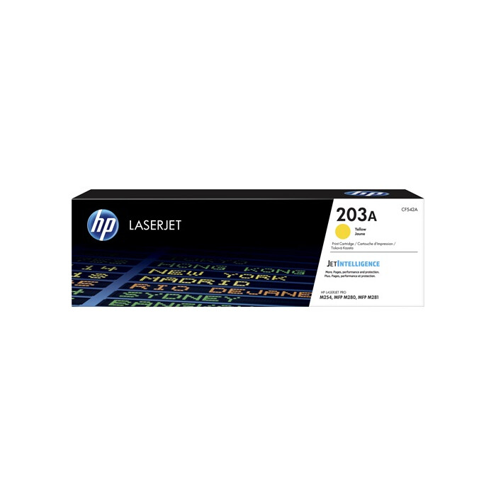 HP CF542A, 203A Toner gelb