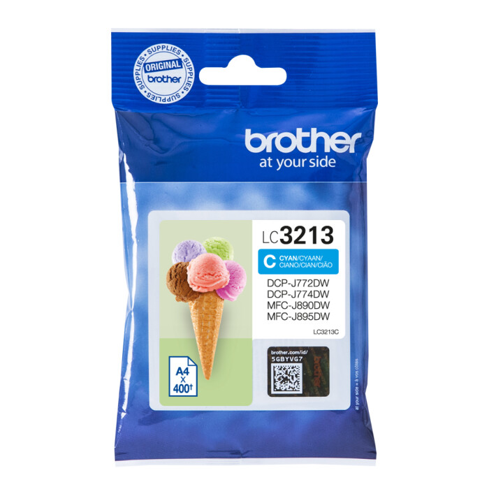 Brother LC-3213C, LC3213 Tintenpatrone cyan