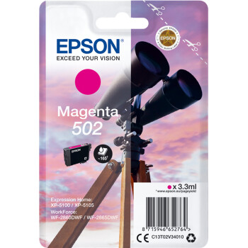 Epson 502, C13T02V34010 Druckerpatrone magenta