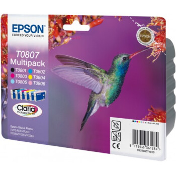 Epson T0807 Multipack 6er Set alle Farben