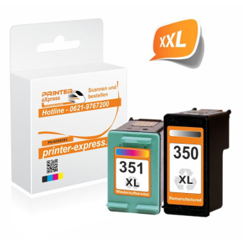 HP 350 + 351 Multipack 1x Schwarz + 1x Color (HP 350 XL,...