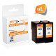 Lexmark 43 + 44 Multipack 1x Schwarz + 1x Color Lexmark 43 XL, 43XL, 18YX143E, 18Y0143E + Lexmark 44 XL, 44XL, 18YX144E, 18Y0144E ) alternativ Druckerpatronen