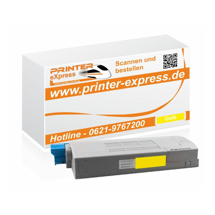 Toner ersetzt Oki 43866105, C710 XL für Oki Drucker gelb