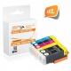 Printer-Express 6er Set Druckerpatronen ersetzen PGI-550, CLI-551 XL mit neuem Chip