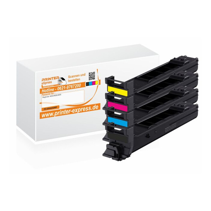 Toner 4er Set alternativ zu Konica Minolta 4650 für Minolta Drucker