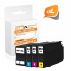 Printer-Express XL-SET 4 Druckerpatronen ersetzen HP 950, 950XL, 951, 951XL mit Chip