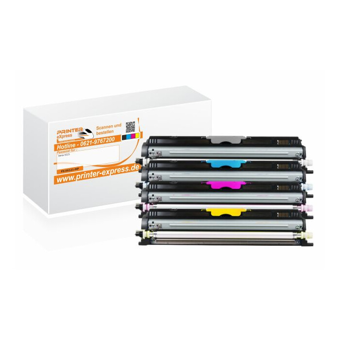 Toner 4er Set alternativ zu Xerox 6121 XL schwarz