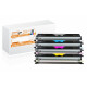 Toner 4er Set alternativ zu Xerox 6121 XL schwarz