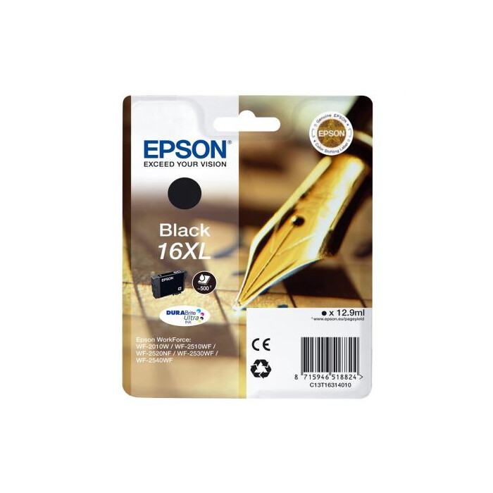 Epson T1631, 16 XL DURABrite Druckerpatrone schwarz