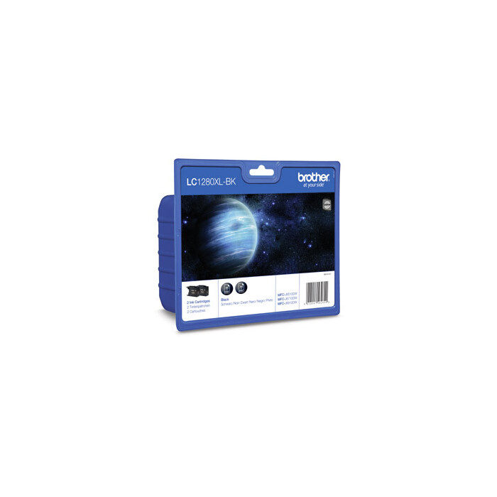 Brother Multipack schwarz LC-1280XLBK 2er Set Tintenpatronen